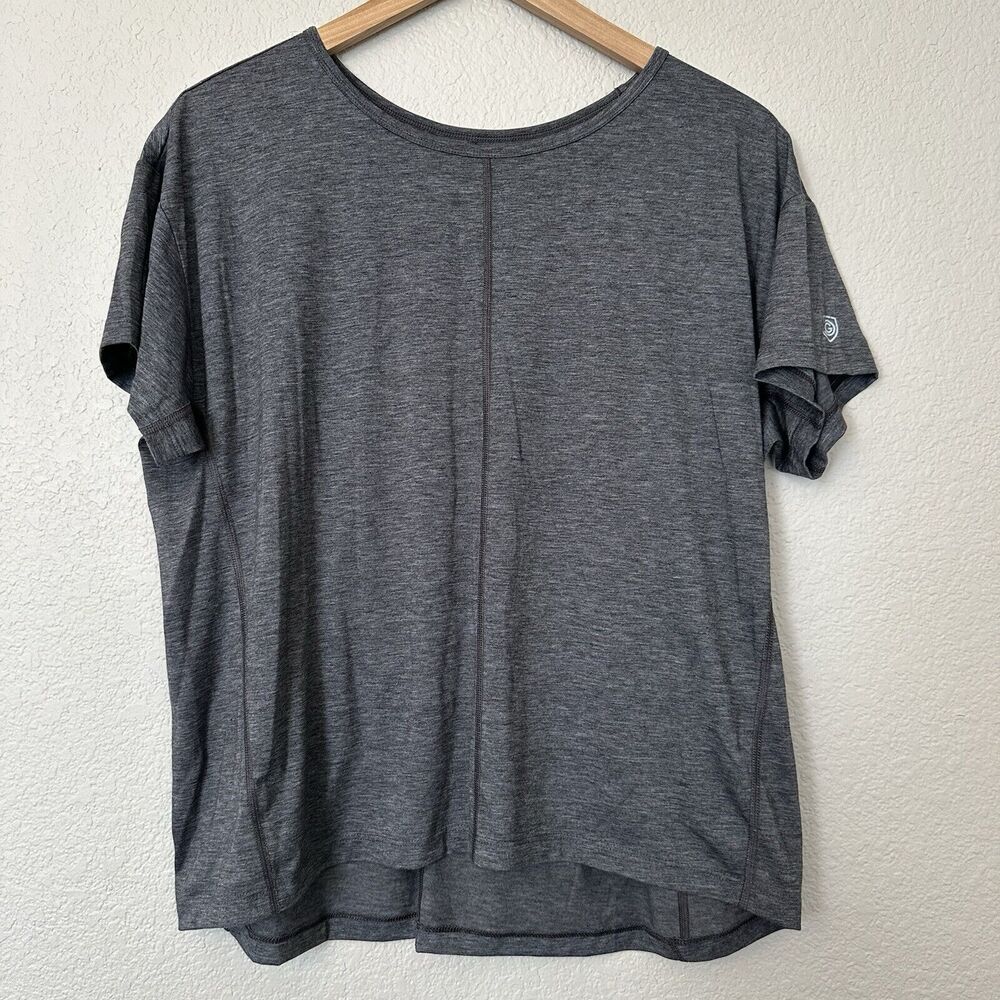 Goal Five Soccer Workout Shirt Heather Gray Size Large EUC